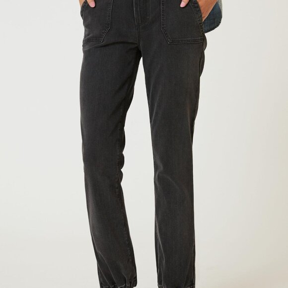 PAIGE Mayslie Jogger Jeans, Faded Mist, Size 26, NWT - Picture 10 of 11